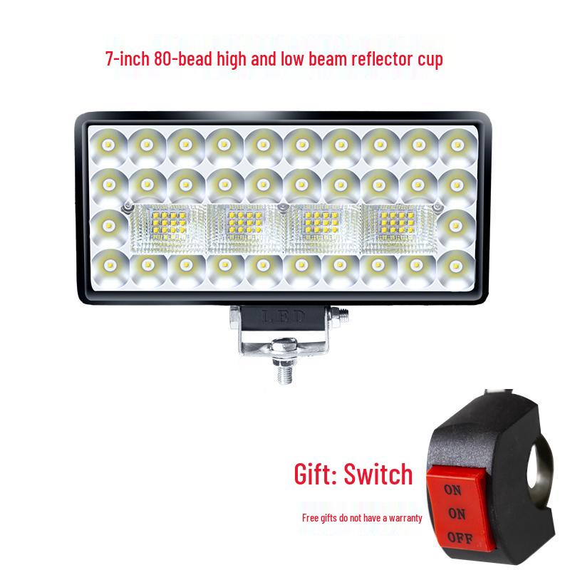 Super Bright LED Headlights for Electric Vehicles & Motorcycles, High/Low Beam, 12V