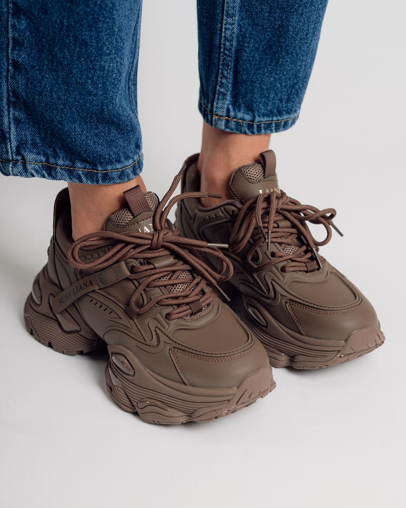 Women's Sneakers Suny Liana 6100 36 Coffee Leather