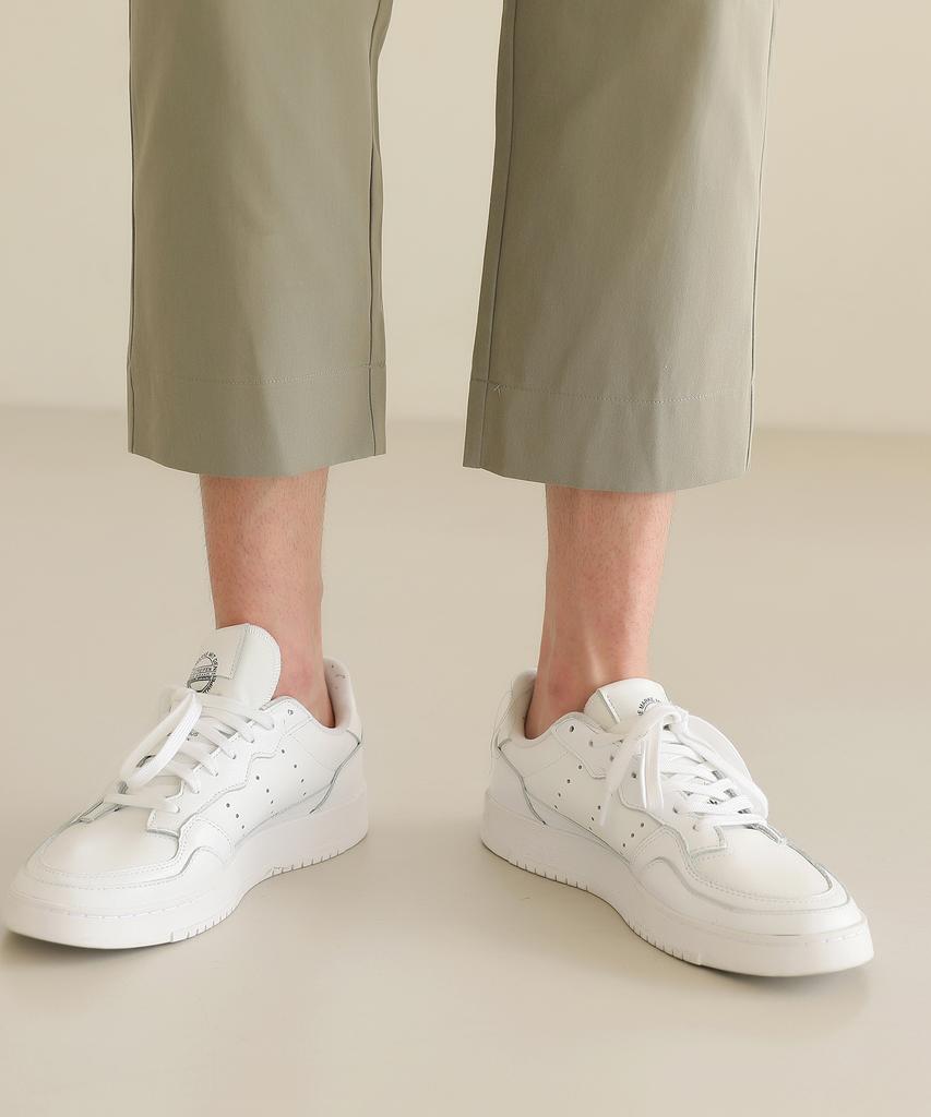 Jikeulib Pintuck Elastic Waist Cropped Cotton Pants