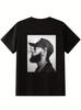 Herren Nipsey Grafik-T-Shirt - Kurzarm Rundhals mit Aufdruck, Lässiger Streetw