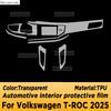 For Volkswagen T-ROC 2025 Panel Dashboard Navigation Automotive Interior Protective Film TPU Anti-Scratch Accessories