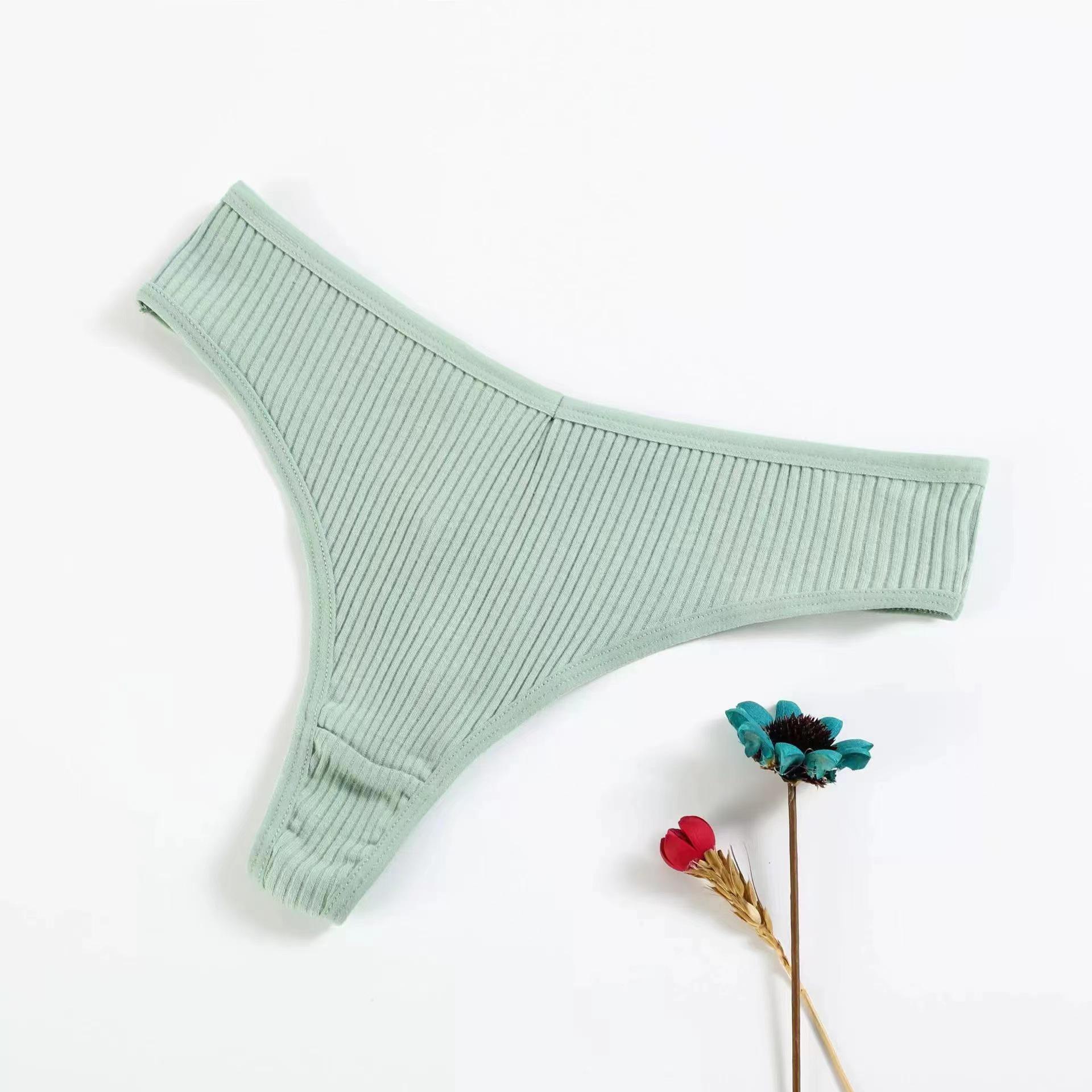 

Чистый хлопок сексуальное женское однотонное нижнее белье стринги 2XL