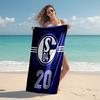 1pc Football Team (48) Beach Towel, Comfortable and Thick, and Swimming/Bath/Picnic/Camping Towel, Suitable for Seaside Beaches