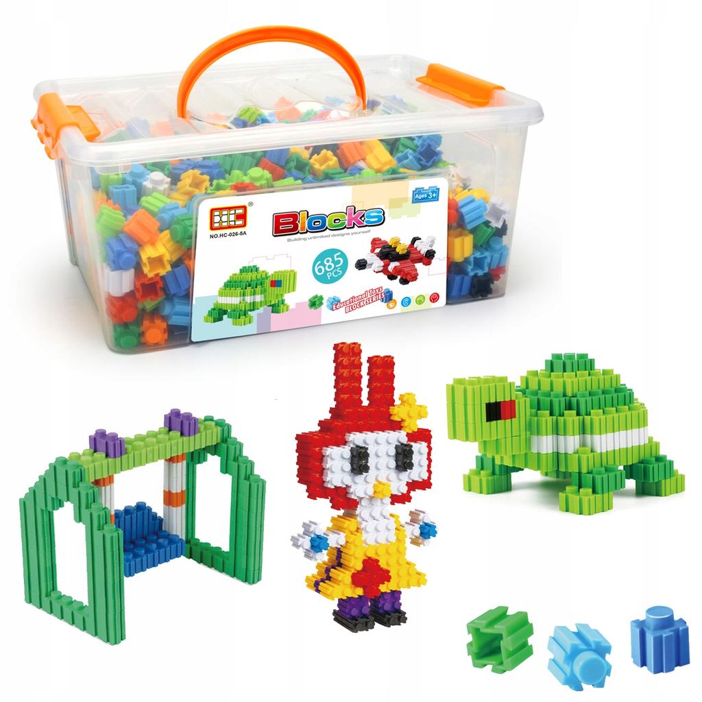 Little Geniuses Building Blocks (685 Pieces) Askato 1 Pc