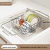 Stainless Steel Retractable Draining Basket for Sink and Vegetable Washing