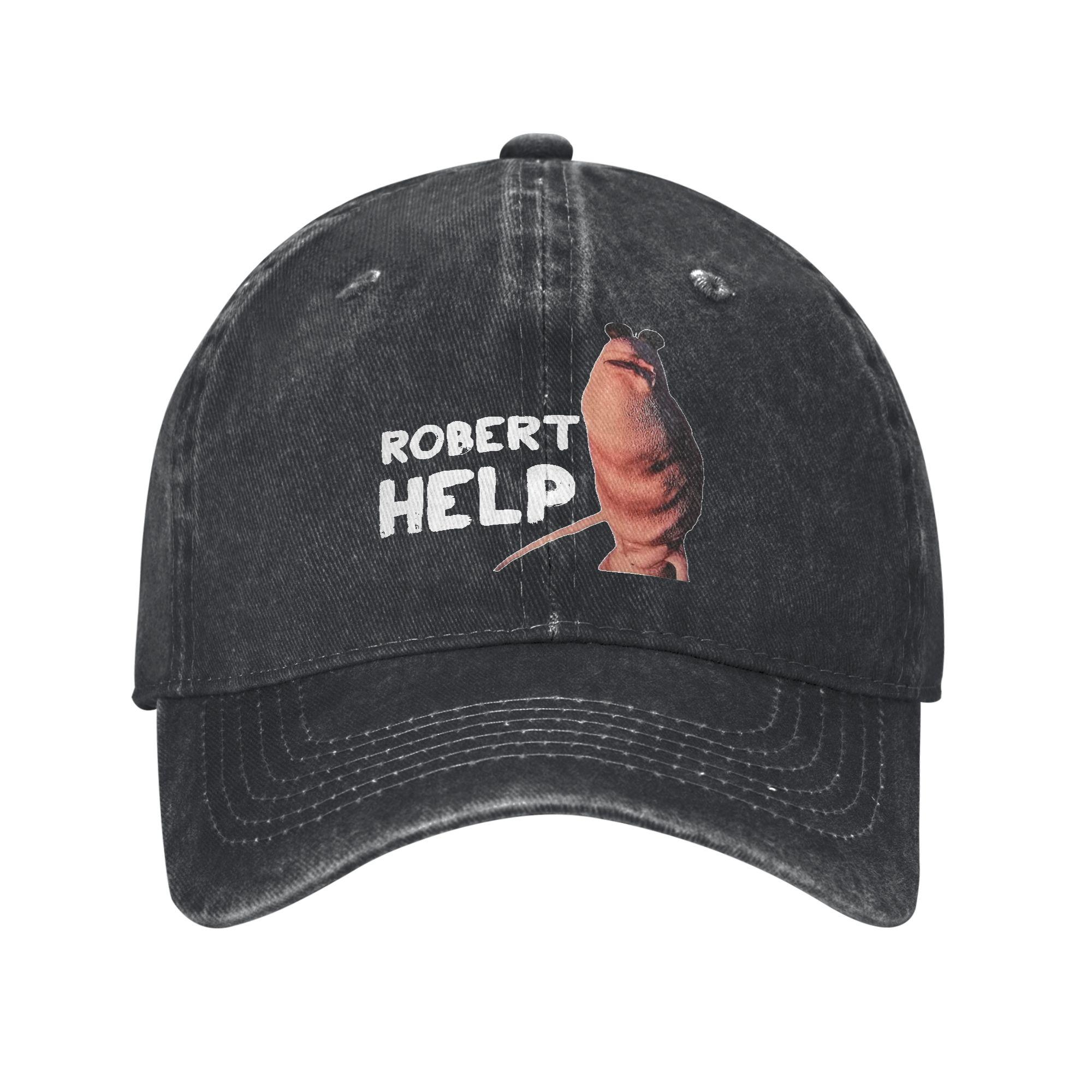 Unisex Funny Robert Help Marcus The Worm Cap Merch Baseball Cap Vintage Trucker Hats Adjustable One Size