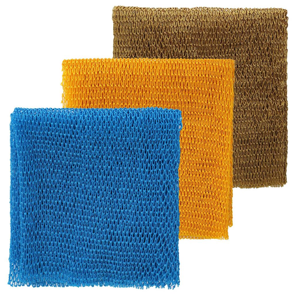 Exfoliating Net Exfoliating Bath Washcloth Towel Portable Bath Wash Towel Body Sponge for Softer Smoother Skin
