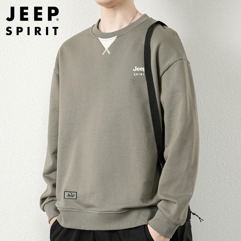 JEEP SPIRIT Men's Crewneck Autumn/Winter Sweatshirt