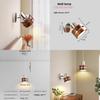 Nordic Wall Lamp With Wooden Shade For Bedroom Decor And Smart Tmall Genie Integration