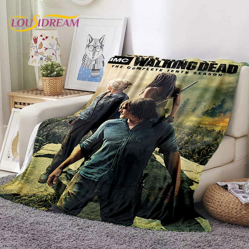 The Walking Dead Lincoln TWD Soft Blankets,Keep Warm Throw Blanket Comfortable Blanket for Picnic Beds Sofa Home Bedroom Gift