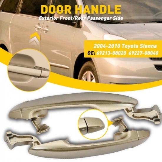 2X For Toyota 2004-2010 Sienna Rear Outside Exterior Door Handle Left Right NEW