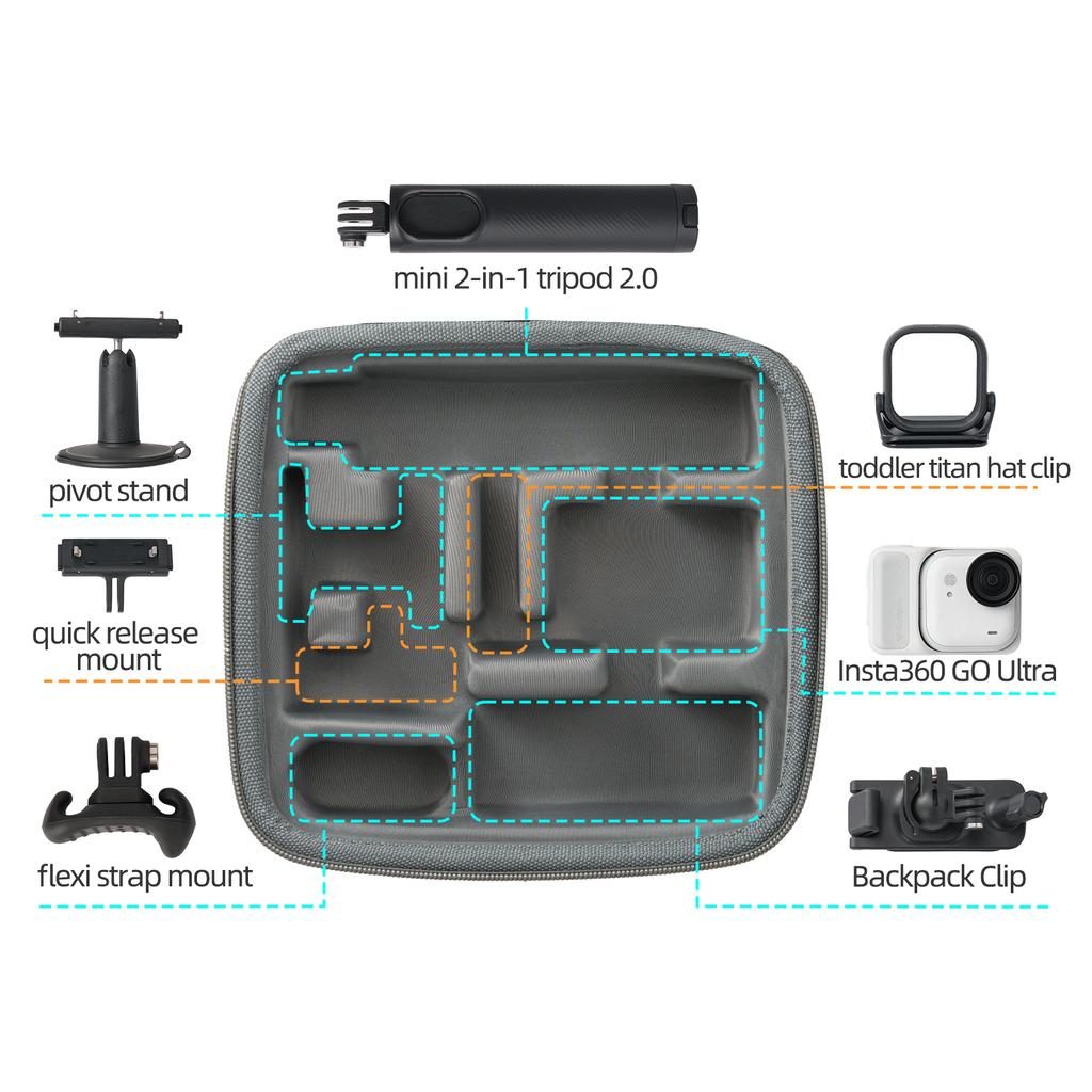 Storage Case for Insta360 GO Ultra Carrying Bag Portable Bag Camera Handbag For Insta 360 Go Ultra Accessories