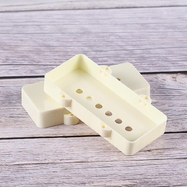 Plastic Guitar Pickup Covers in old Aged White for Guitar Models Replacement Part measurements