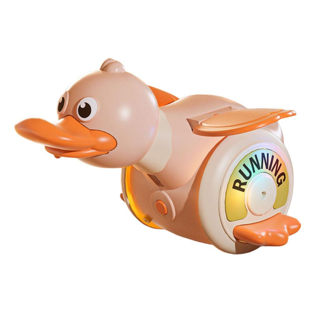 Sound And Light Rotating Foraging Duck Toy Plastic Sensory Dancing Duck Toy  Kids Toddlers