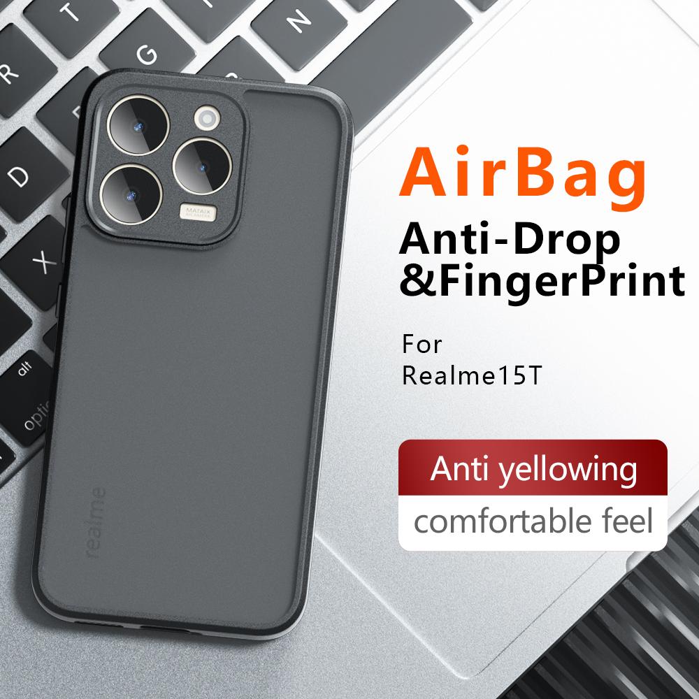 Cover for Realme 15T Case Matte Translucent & Clear Transparent Ultra Thin Shockproof Back Funda Capa