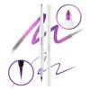 CHARMACY Crayon Gel Eyeliner Duochrome 2 en 1 Double Tête Eye Liner Imperméable Longue Tenue Sans Cruauté Maquillage Yeux Multichrome