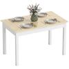 Modern Design Two-Tone Dining Room Table with Large Top 4-6 People In Wood Dim. 119L X 70W X 75H Cm