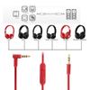 Replacement L Jack Audio Cable Cord Wire Gold-plated Headset Cable 2 Male Heads Earphone Cable for Beats Solo HD Studio Pro Mixr