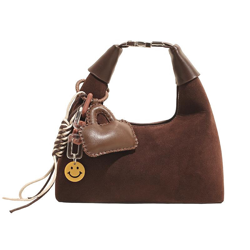 Hand Carry Fashion Dumpling Bag Women 2025 Autumn and Winter Korean Ins Simple Versatile Shoulder Bag Niche Trend Messenger Bag