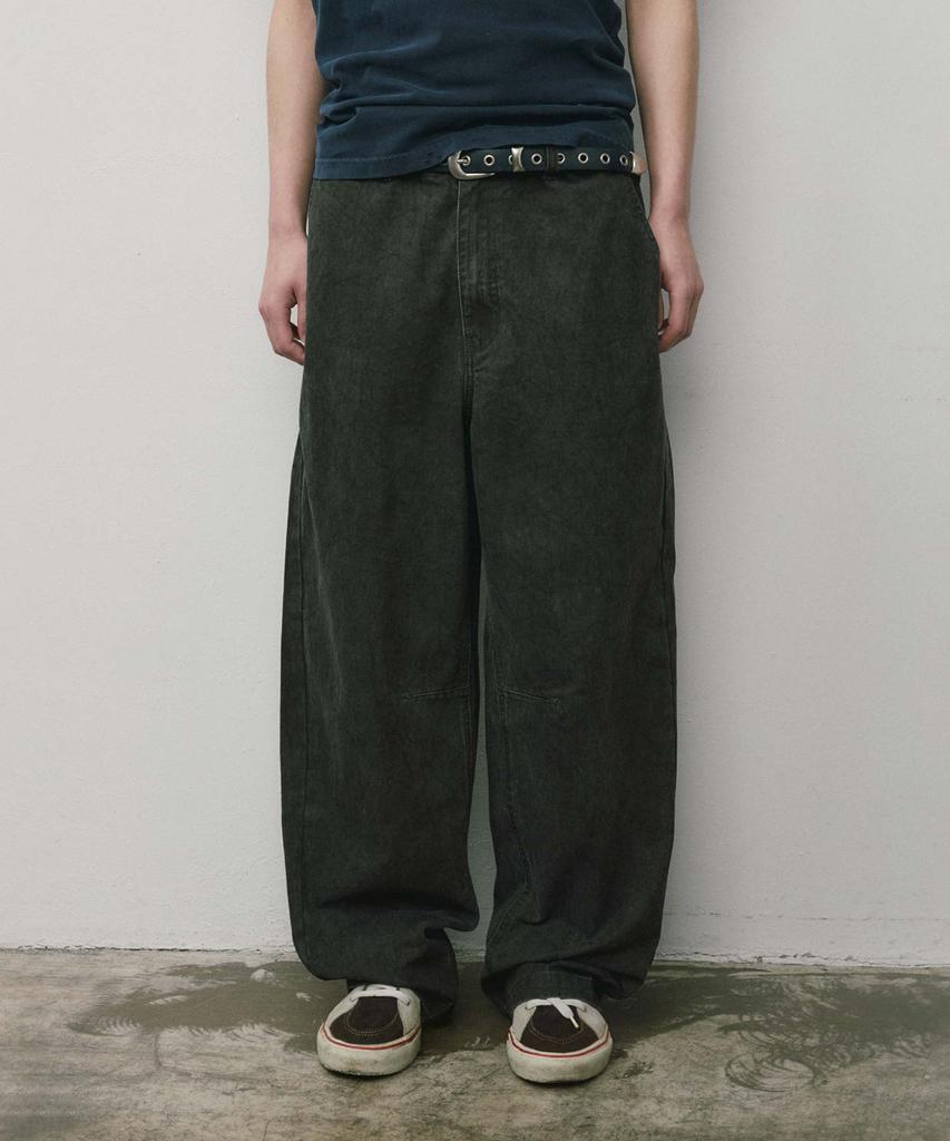 WMC Cotton Washed Balloon Pants_Charcoal Grey