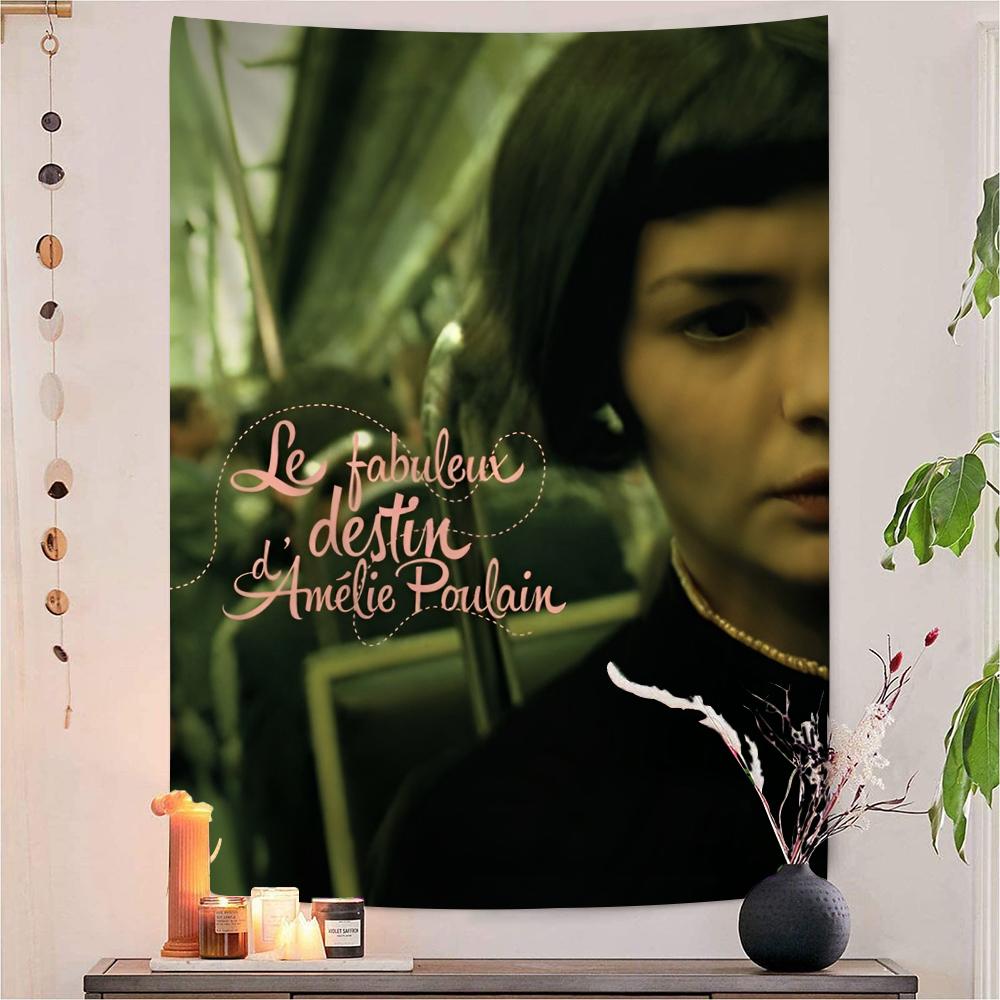 Arazzo da Appendere alla Parete Decorazione per la Casa Cartone Animato Film Classico Amelie