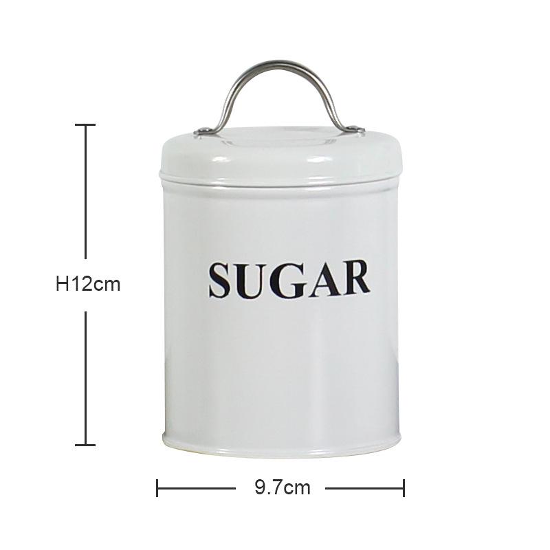 American Country Style Metal Candy Coffee Tea Storage Jar