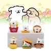 Maltese Theme 6pcs Afternoon Tea Decoration Toy Doll Models Pvc Material Gift