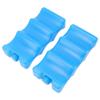2pcs Breastmilk Ice Pack Contoured Shape Blue Reusable Ice Box for Breastmilk Working Mom