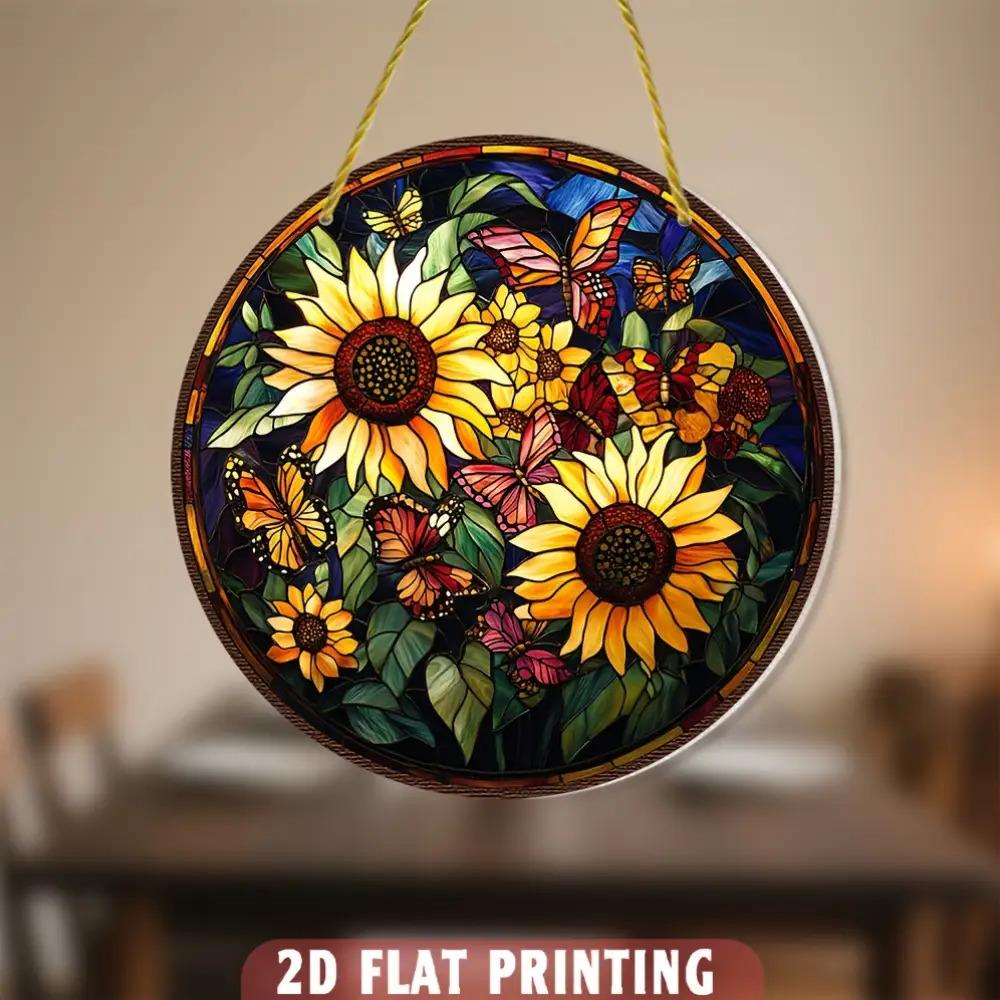 2D Flat Acrylic Colorful Butterfly  Decoration , Use No Batteries/Electricity Needed, Unique Indoor/Outdoor Decoration , Multipurpose Traditional
