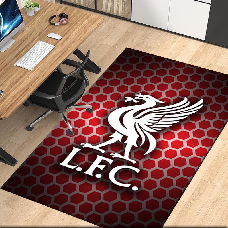 Liverpool Football Club Printed Carpet, for Office Chair Living Room Bedroom Kitchen Room Decor Gifts.