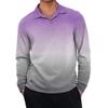 Men's Casual Retro Small V-neck Long-sleeved Top