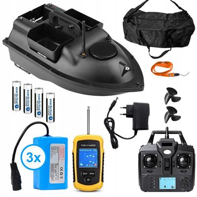 Barco de Isca Flytec V010 Remoto GPS 3 Compartimentos Bolsa 3x Baterias 1.2 Ah Sonar RF