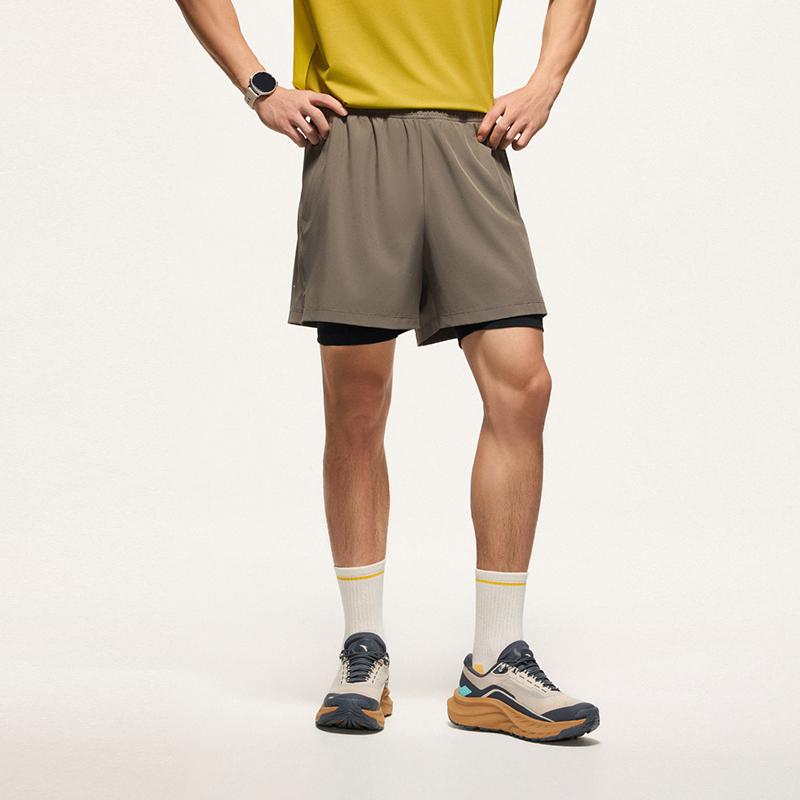Anta Cycling Fitness Running Pocket Zipper Multi-Functional Loose Quick-Dry Lightweight Breathable Woven Five-Point Shorts Men shorts 952625501-1