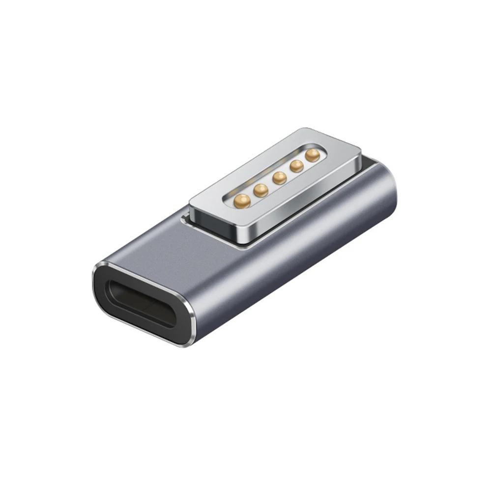 Adaptateur Magnétique PD USB Type C pour Magsafe1 Magsafe 2 MacBook Pro Max 5A Charge Rapide Convertisseur Prise Magnétique Femelle USB C