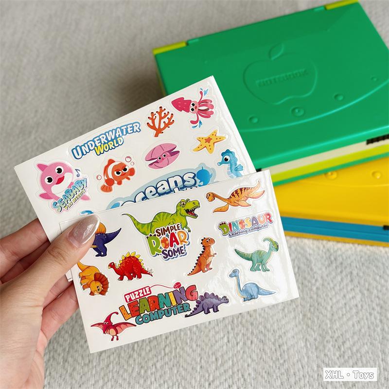 Cross-border Kids' Light-Up Music Notebook: Educational English Version Toy