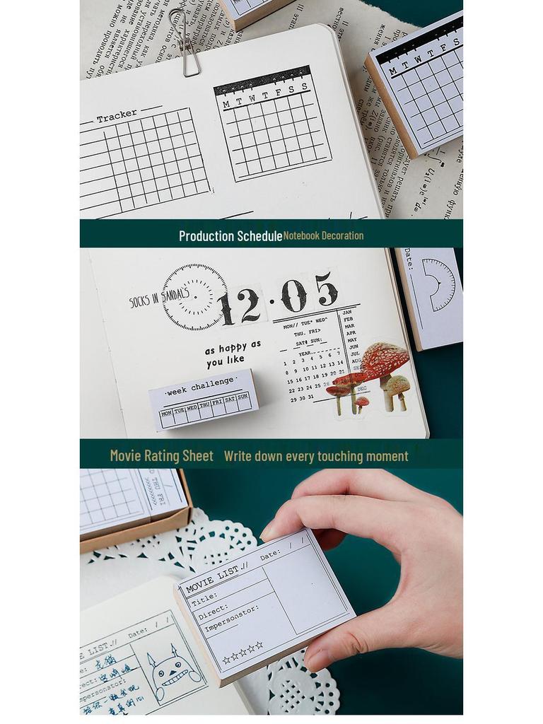 Time Management Planner: Weekly & Daily Calendar, Date Timeline, Check-in, TODO List, Monthly Stamp