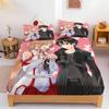 Anime Sword Art Online Fitted Sheet Printed Bedding Set Soft Microfiber Bed Linen Twin Full Queen King Size Anime Bedroom