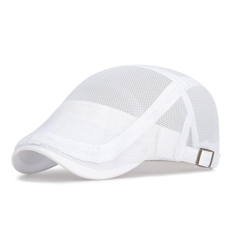 Casual Berets for Men and Women Full-mesh Breathable Front Caps British Retro Sunshade and Sun Protection Baseball Caps