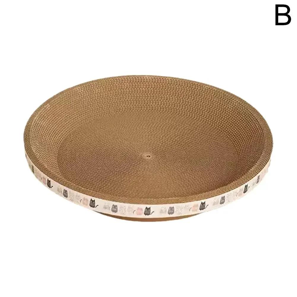 Corrugated Cat Scratcher Cat Scrapers Round Oval Grinding Claw Toys for Cats Wear-Resistant Cat Bed Nest Cat Accessories