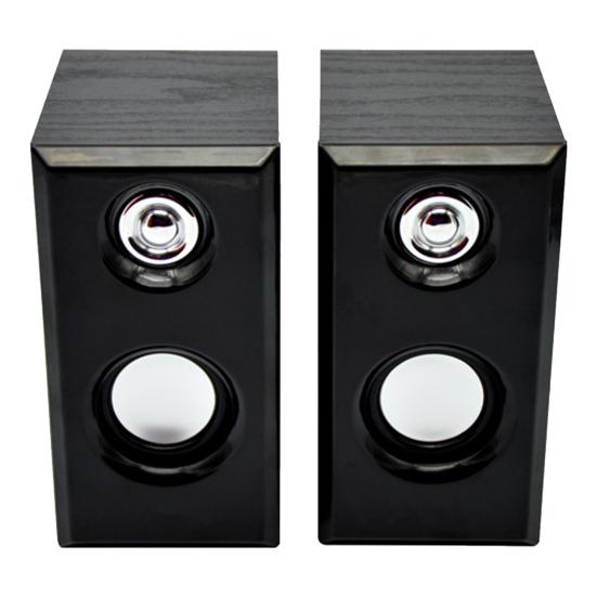 

2 шт. JT042 Звуковая коробка Сабвуфер Краткий Деревянный Многофункциональный Портативный Музыкальный Динамик USB Громкоговоритель для Музыки чёрный