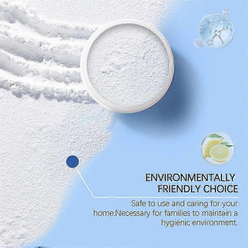 3x Toilet Foam Cleaning Powder Foaming Odour Stain Limescale Remover