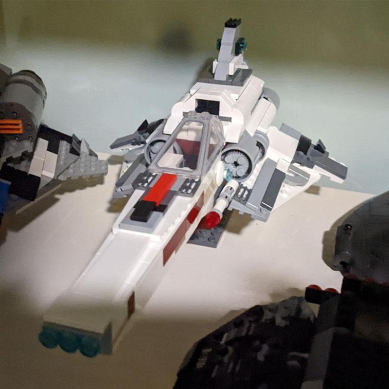 Neues Moc Raumschiff Battlestar Galactica Das Ikonische Koloniale Viper Raumjäger Modell Bausteine Steine Spielzeug Geschenke Jungen Set