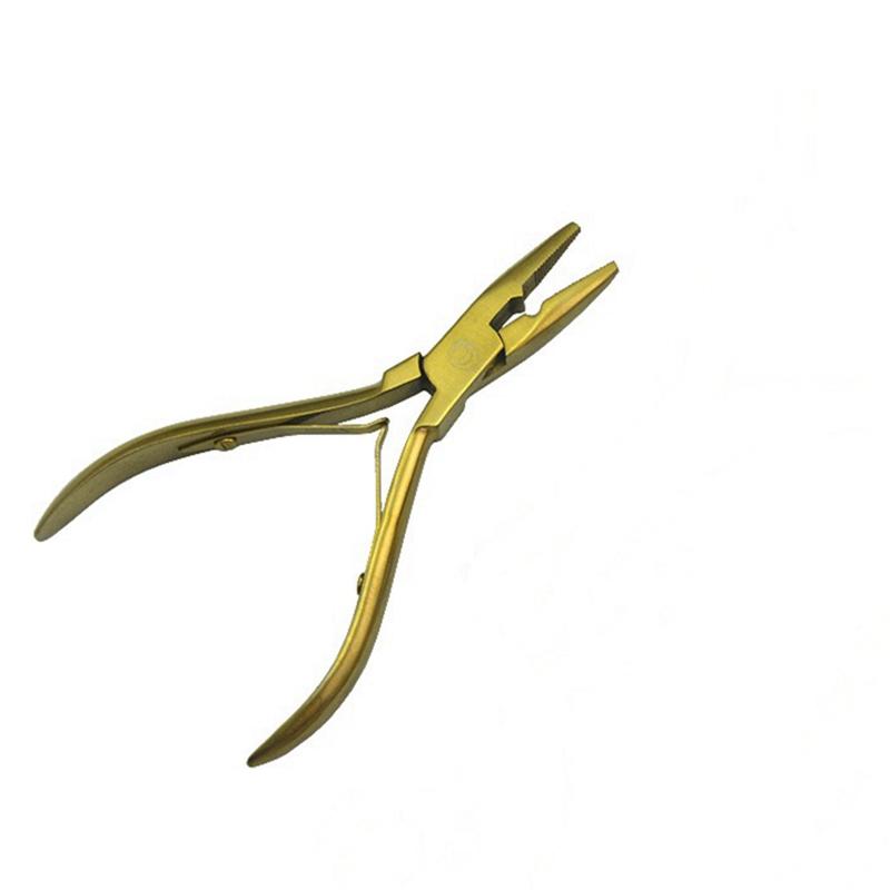 1 PC 5 Inch Silver Stainless Steel Clamp Hair Extension Plier with Hole Keratin Hair Extensions Ring Removal Tools