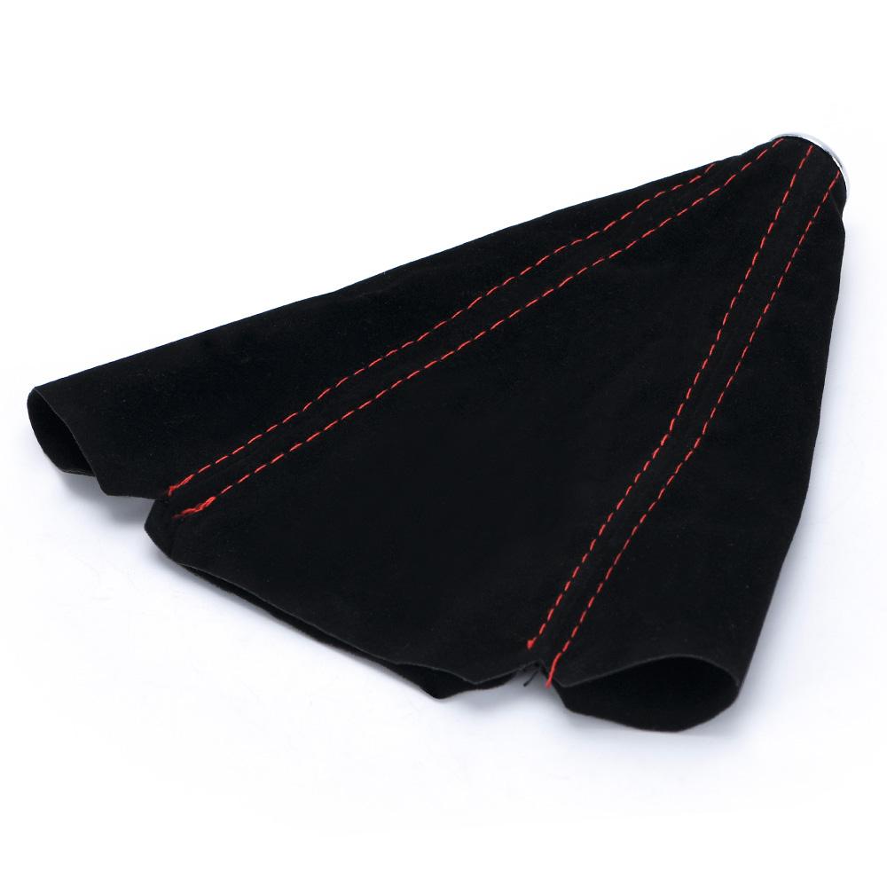 16mm univerzální semišové kožené řadicí objímky karbonové auto do auta Ruční rukojeť řadicí páky knoflík řadicí páky kryt botky řadicí páky