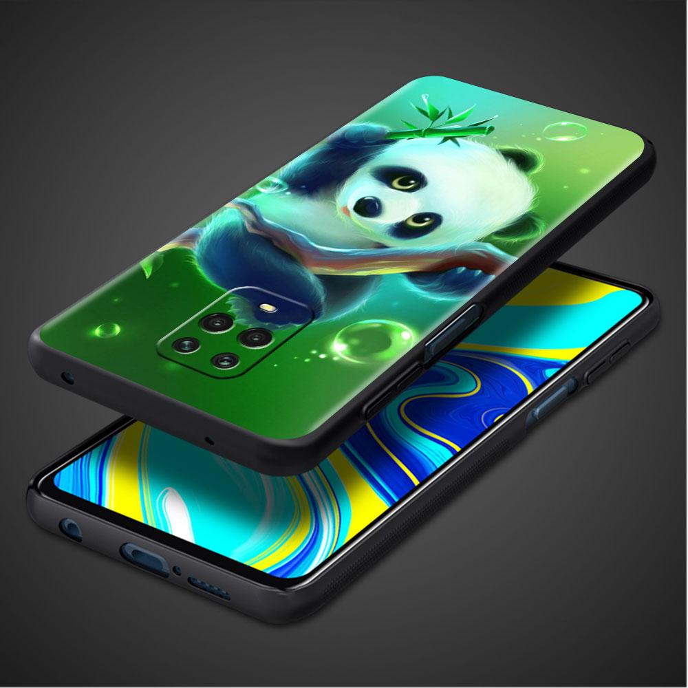 Funda For Xiaomi Redmi Note 10 9 11 Pro Soft Phone Case 10S 9S K40 8 9A 9C 9T 7 10C 8T Silicone Cover Cute Cartoon Animal Panda