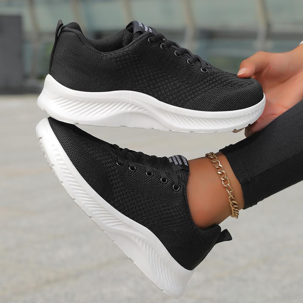 Fashion Wide Toe Women's Casual Sports Shoes Fashion Female Soft Bottom Sneakers Breathable Mesh Running Shoes Leisure Light Flats Shoes