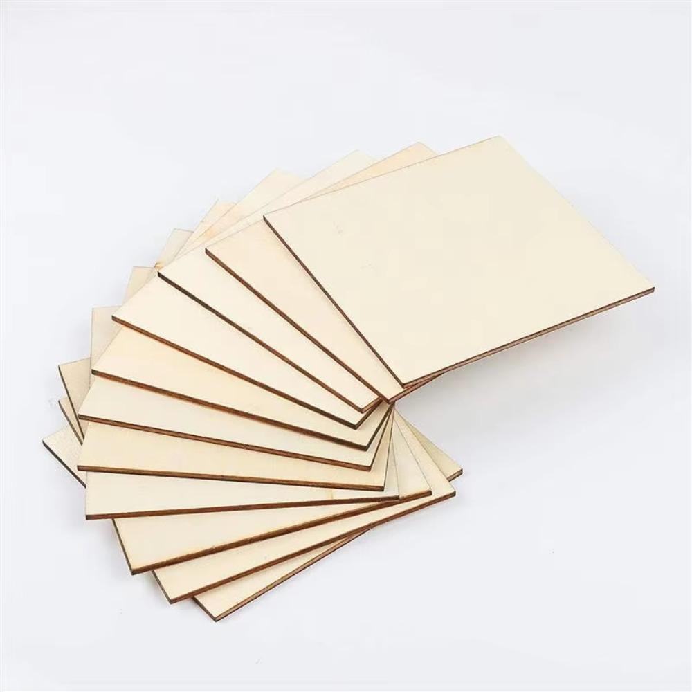 10pcs 150x150mm DIY Crafts Wood Squares 100x100mm Wood Carving Sheets Home Decoration Wood