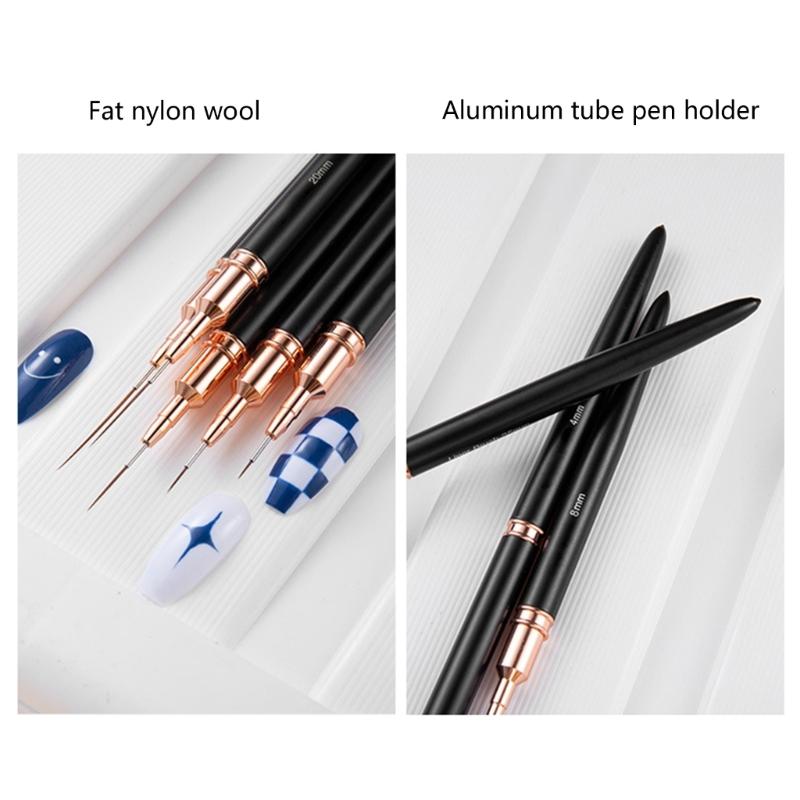 Nails Art Brush Nails Art Liner Brush Practical Nails Brush Nail Dotting Drawing Tool Nail Painting Pen for Salons