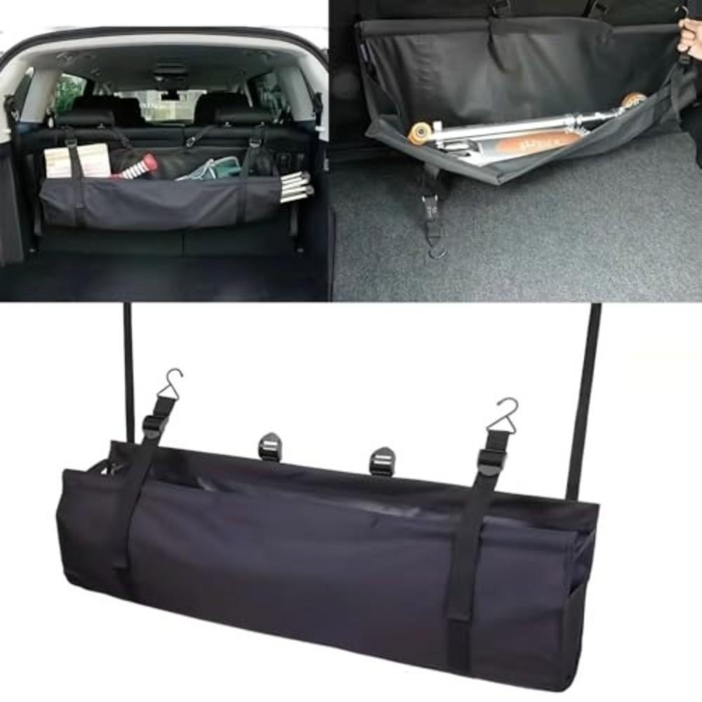 Wear Resistant Car Storage Bag Foldable Cargo Organizer Portable Utility Pouch Camping