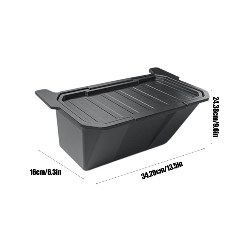 Rear Center Console Organizer Storage Box for Select Model Vehicle Backseat Quick Installation Antislip Design